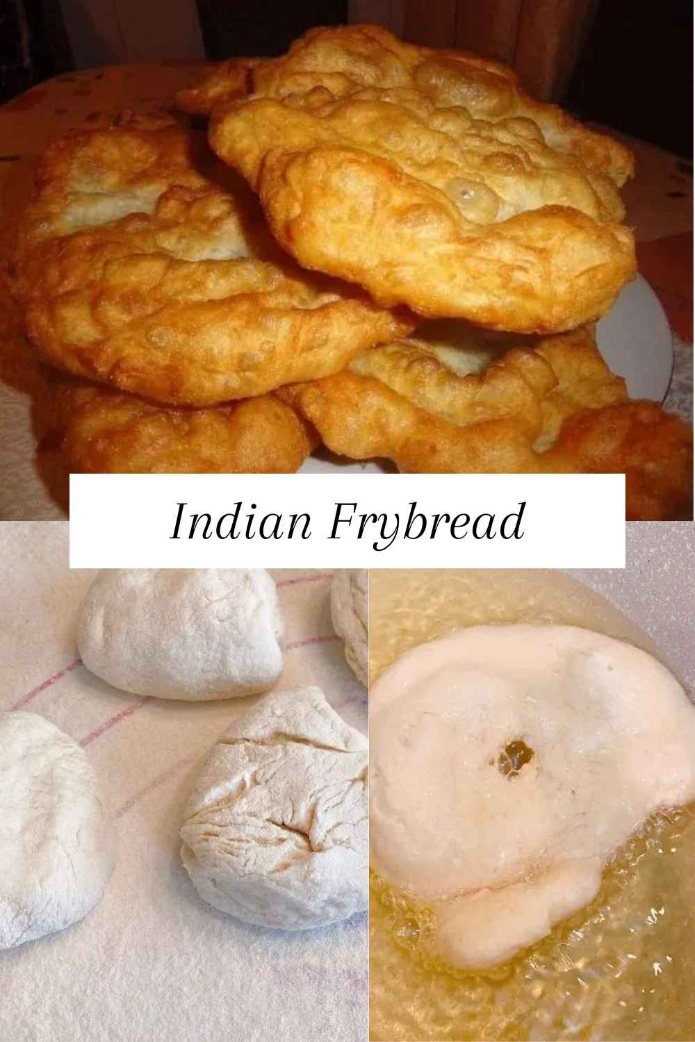 fully cooked and helf cooked Indian Fry bread