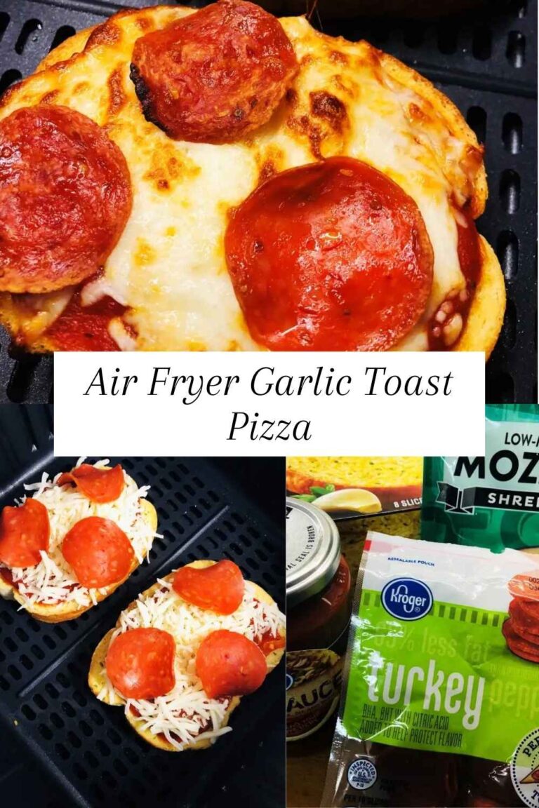 Air Fryer Garlic Toast Pizza