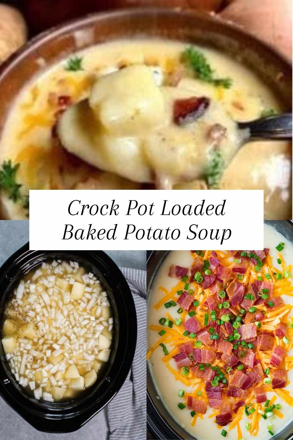 Slow Cooker Loaded Baked Potato Soup is hands down the best loaded baked potato soup that I have ever had.