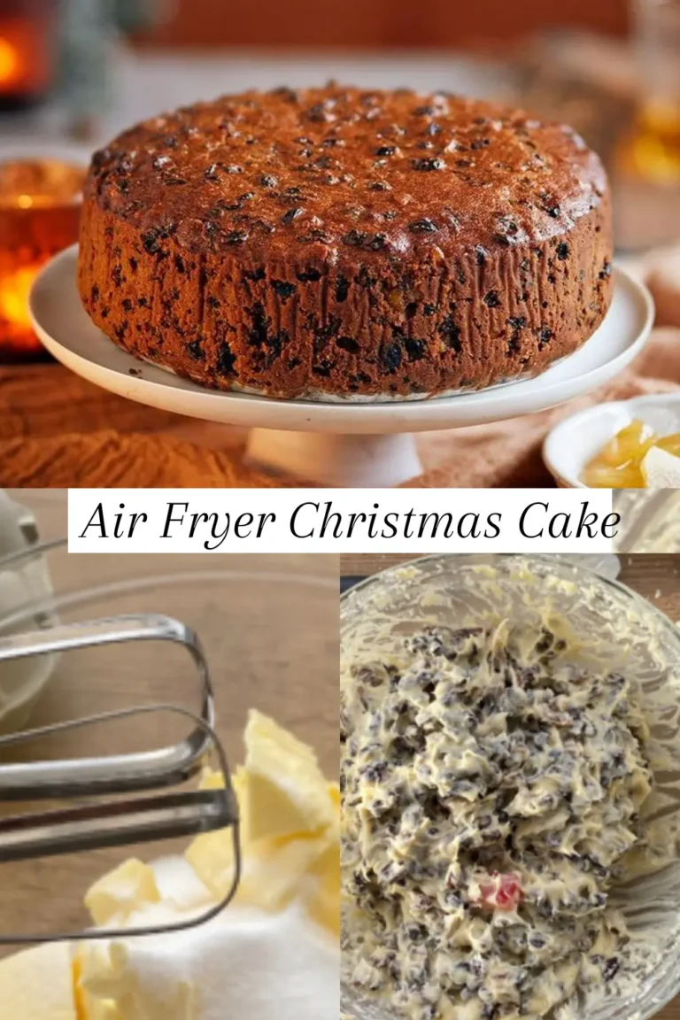Air Fryer Christmas Cake