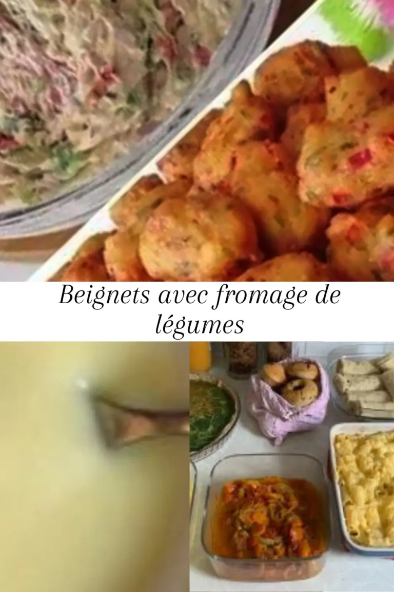 Beignets avec fromage de légumes