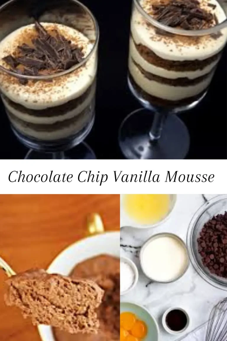 Chocolate Chip Vanilla Mousse