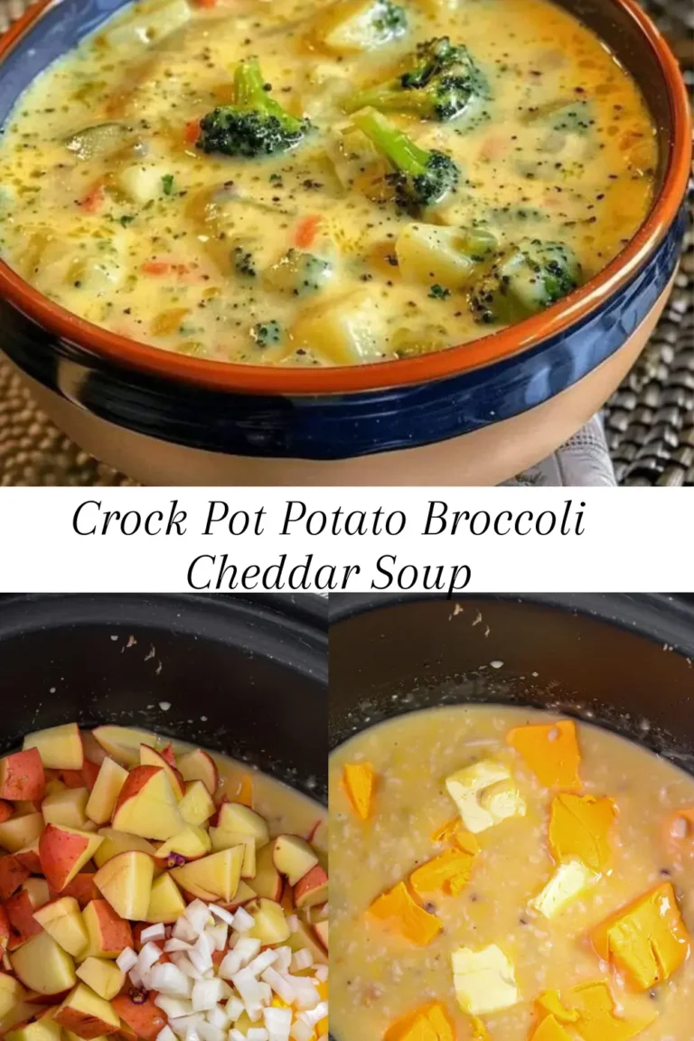 Crock Pot Potato Broccoli Cheddar Soup