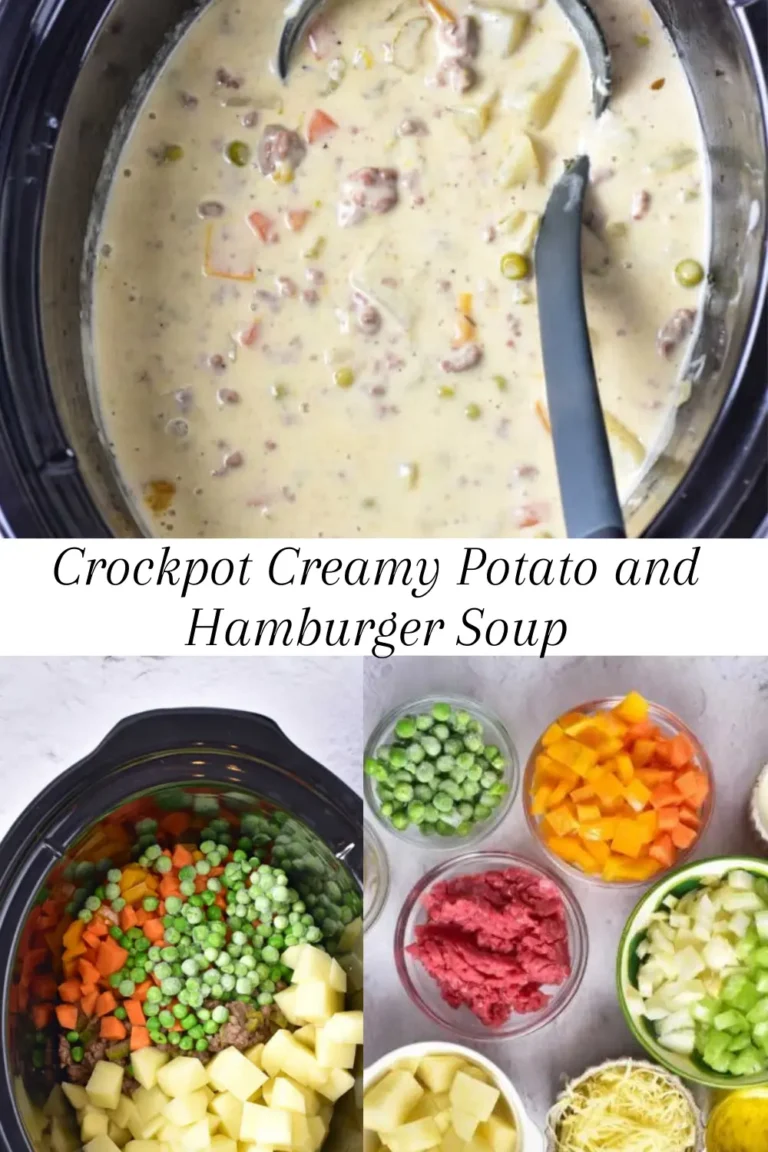 Crockpot Creamy Potato and Hamburger Soup