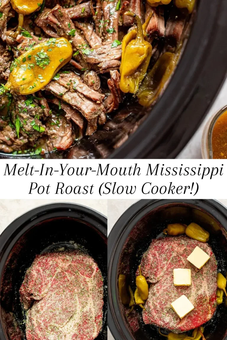 Melt-In-Your-Mouth Mississippi Pot Roast (Slow Cooker!)