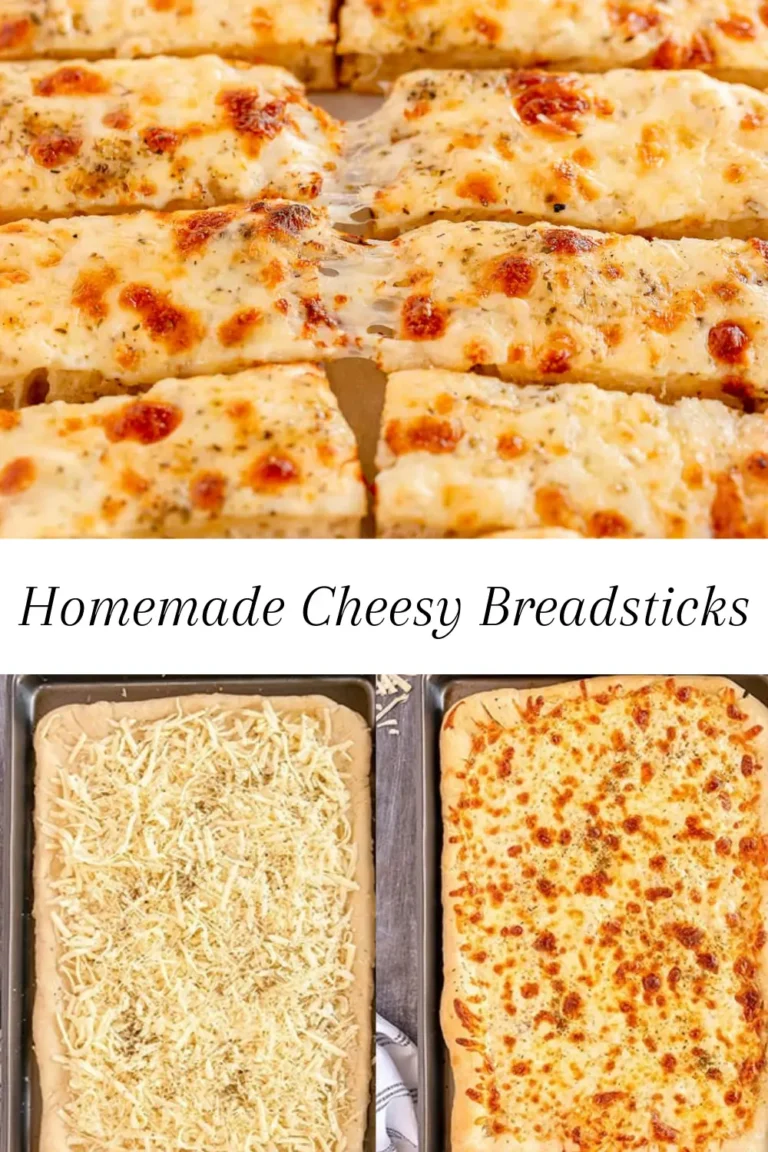 Homemade Cheesy Breadsticks