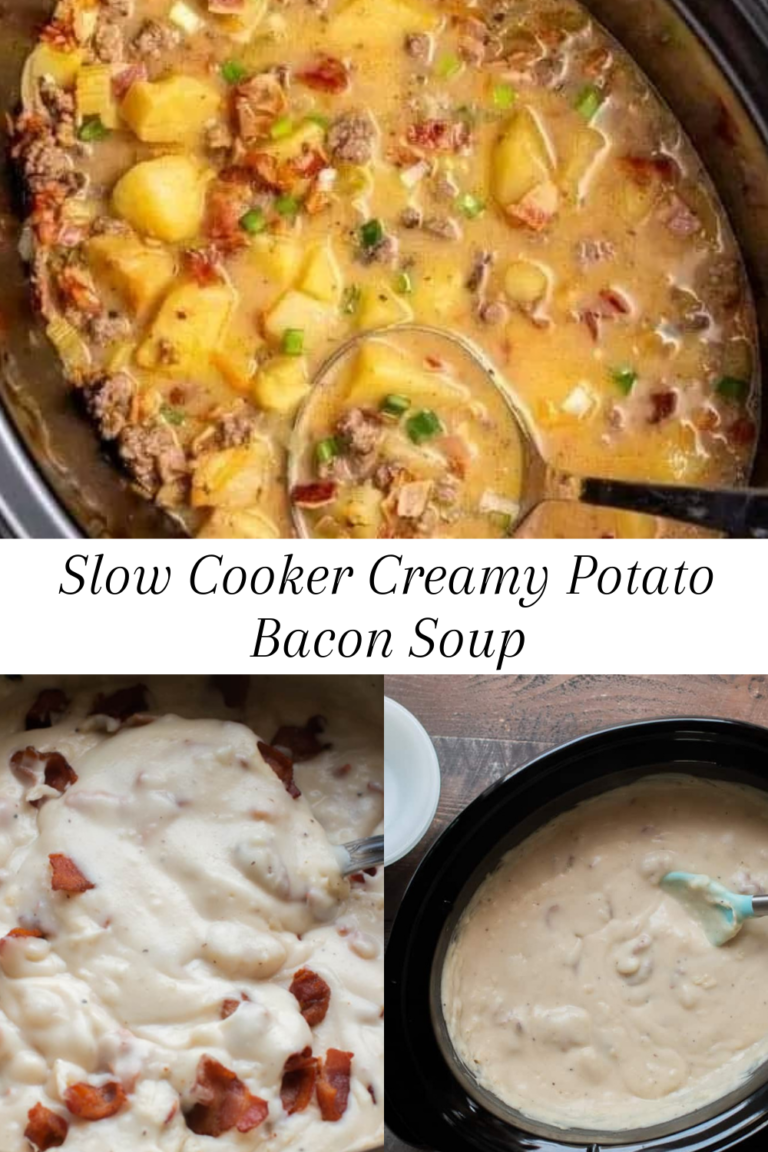 Slow Cooker Creamy Potato Bacon Soup