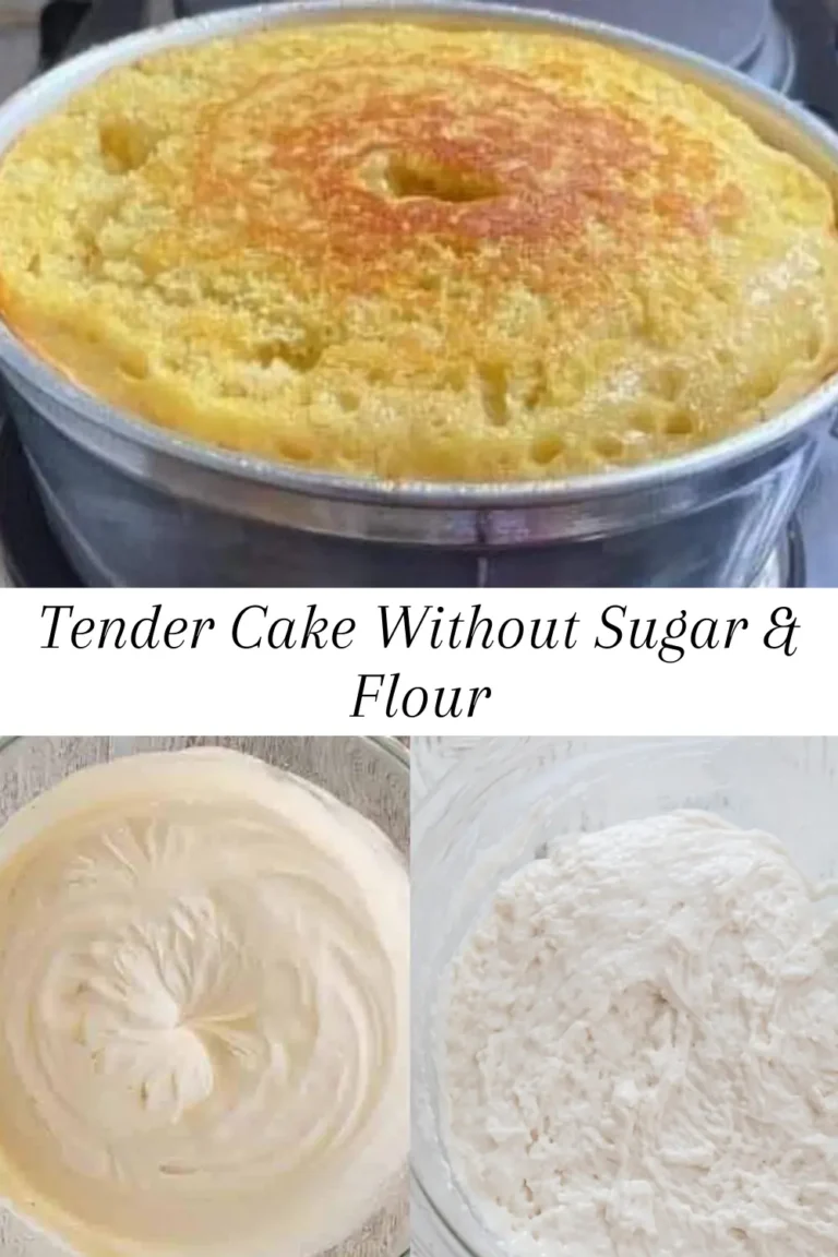 Tender Cake Without Sugar & Flour