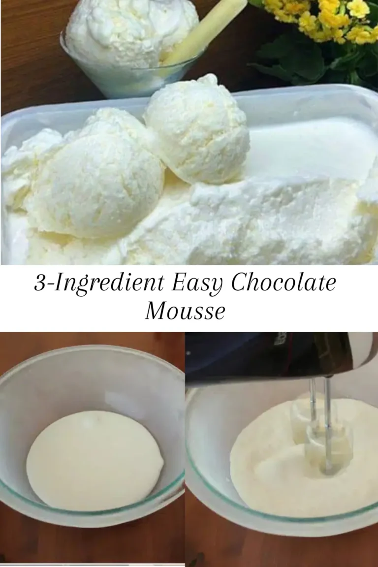 3-Ingredient Easy Chocolate Mousse