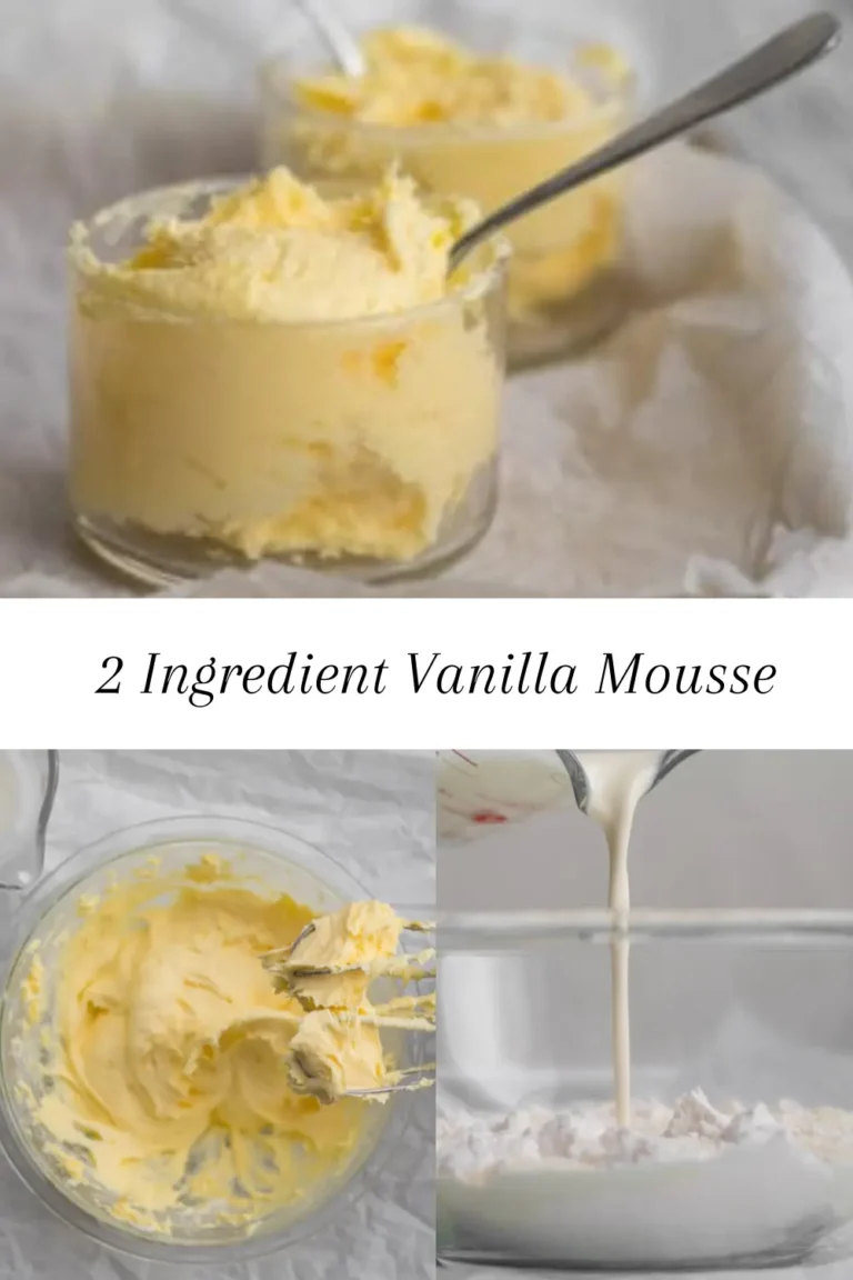 2 Ingredient Vanilla Mousse