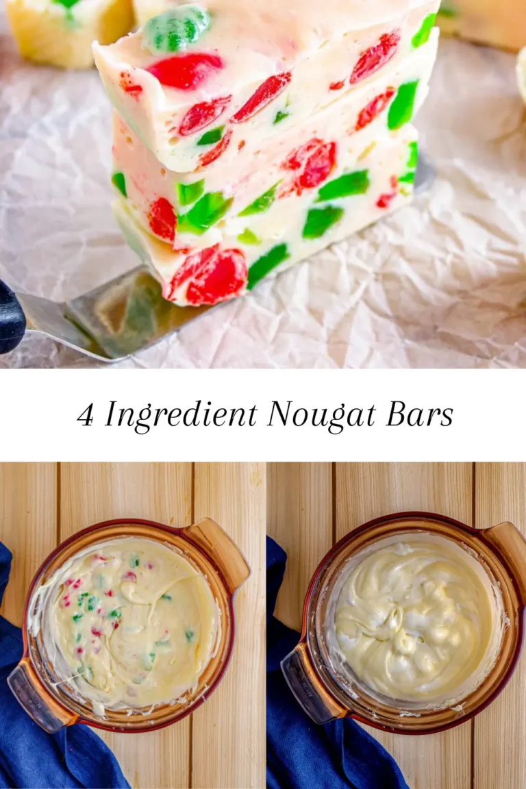 4 Ingredient Nougat Bars