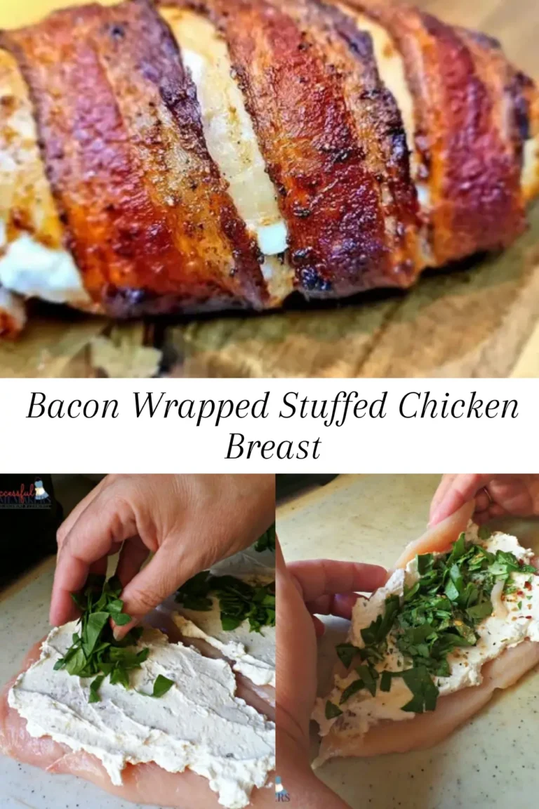 Bacon Wrapped Stuffed Chicken Breast