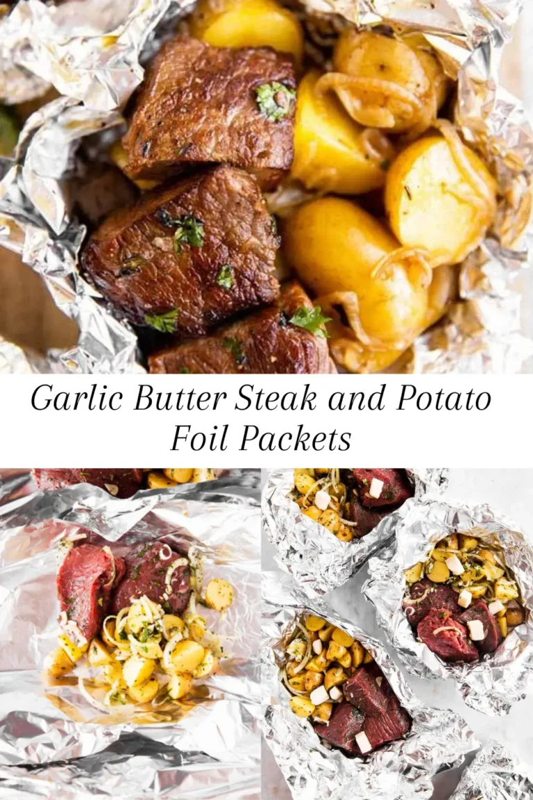 Garlic Butter Steak and Potato Foil Packets