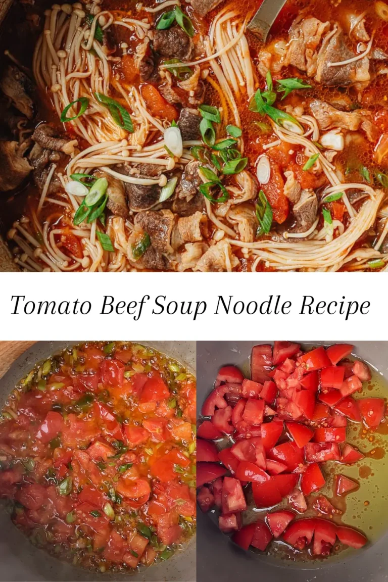 Tomato Beef Soup Noodle Recipe