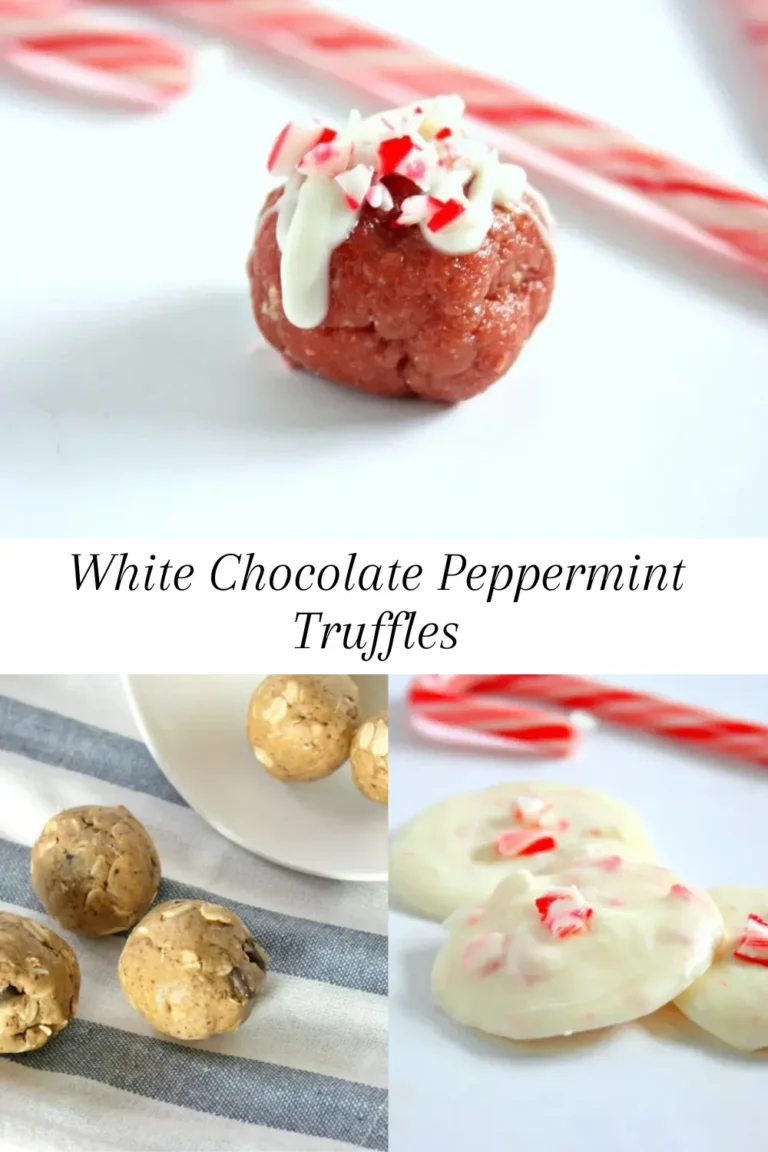 White Chocolate Peppermint Truffles