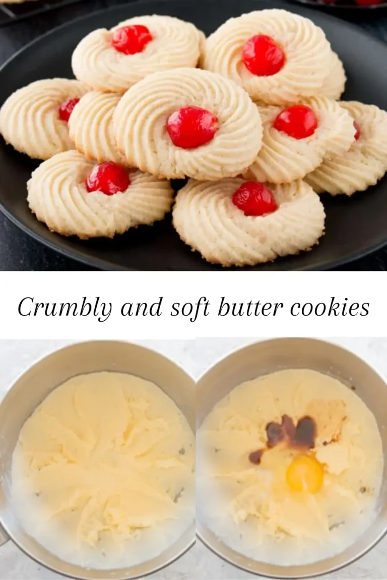 Crumbly and soft butter cookies