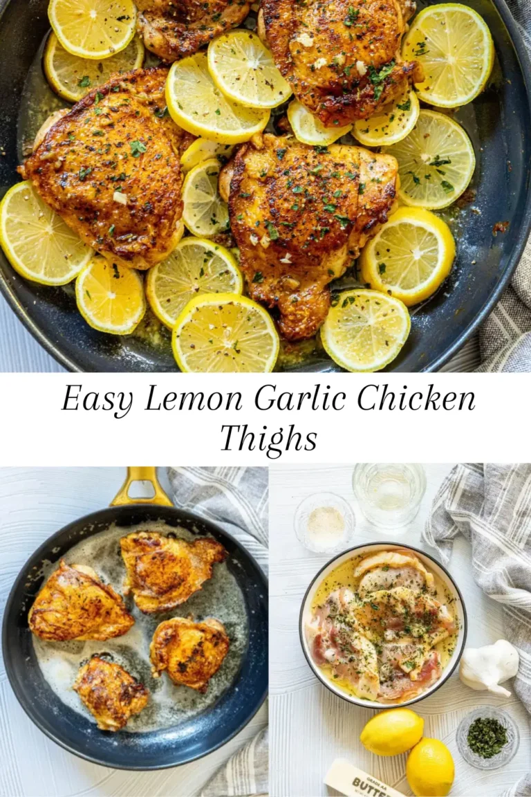 Easy Lemon Garlic Chicken Thighs