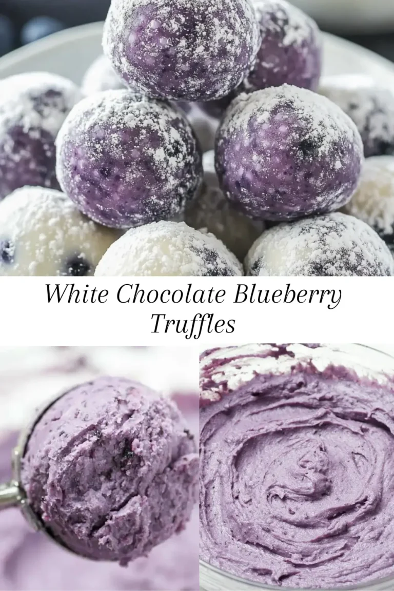 White Chocolate Blueberry Truffles