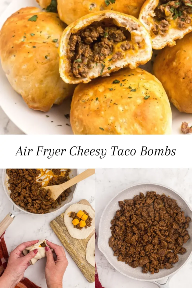 Air Fryer Cheesy Taco Bombs