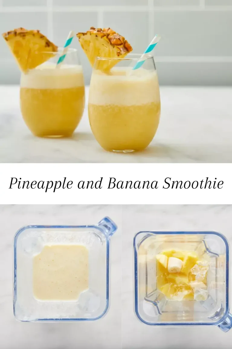 Pineapple and Banana Smoothie