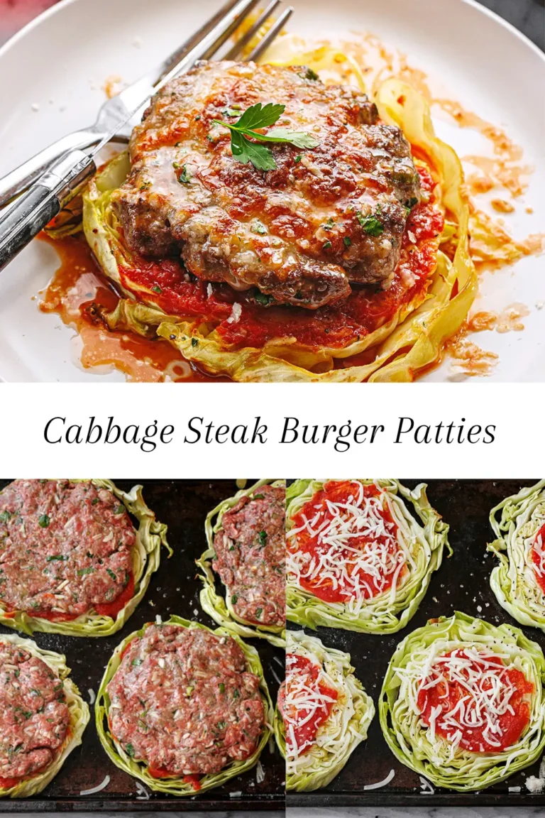 Cabbage Steak Burger Patties