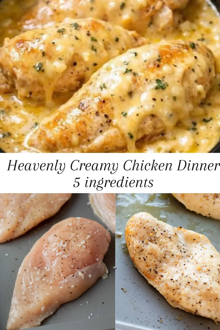 Heavenly Creamy Chicken Dinner 5 ingredients