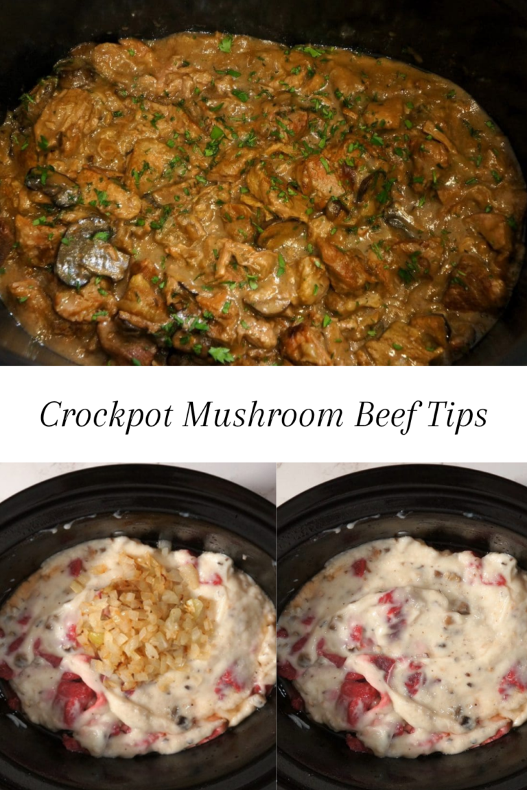 Crockpot Mushroom Beef Tips